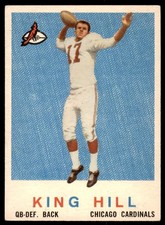 1959 Topps #117 KING HILL  RC Chicago Cardinals  EX-EXMT