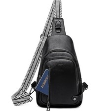 7L Sling Bag Crossbody Bags for Women Fanny Packs Purses Cross Body Bag 2-black