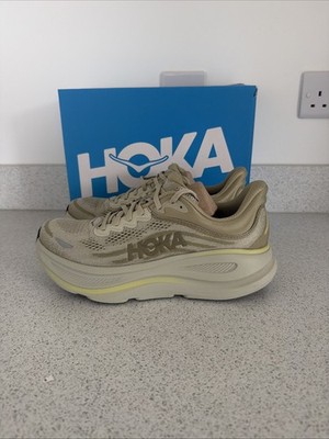 Hoka One Bondi 9 Herren Laufschuhe AW25 Größe UK 9 EU 43 1/3 gebraucht grün Turnschuhe