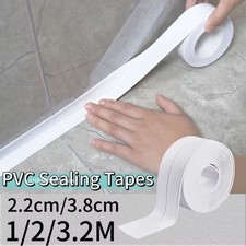 Bath Kitchen Caulk Tape Sealant Strip PVC Self Adhesive Toilet Wall Sealing Tape