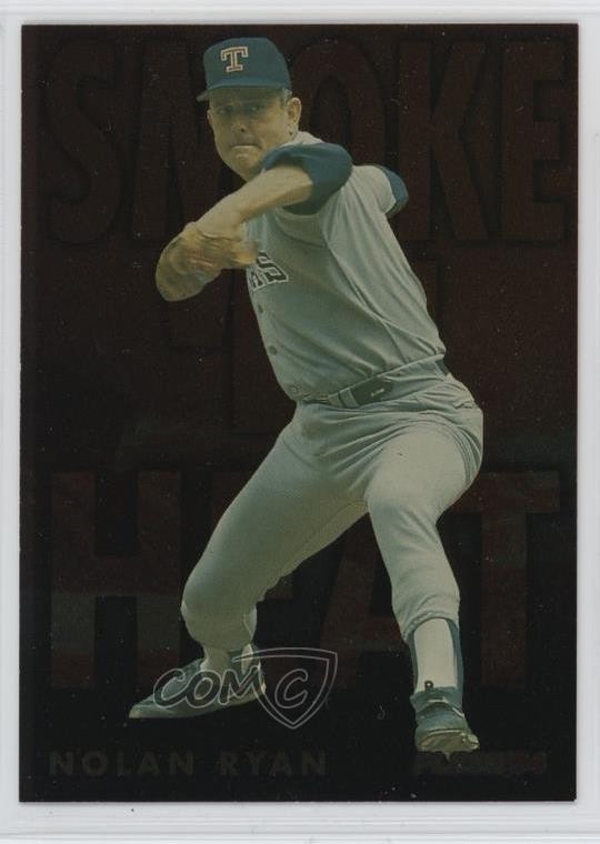 1994 Fleer Smoke 'n Heat Nolan Ryan #10 HOF 5xh