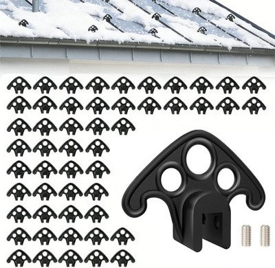 52 Pack Snow Guards for Metal Roofs, Ice & Snow Guard Blocks for Standing Seam R