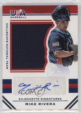 2017 Panini USA Baseball Stars & Stripes Jersey /199 Mike Rivera #18 Auto 0i76