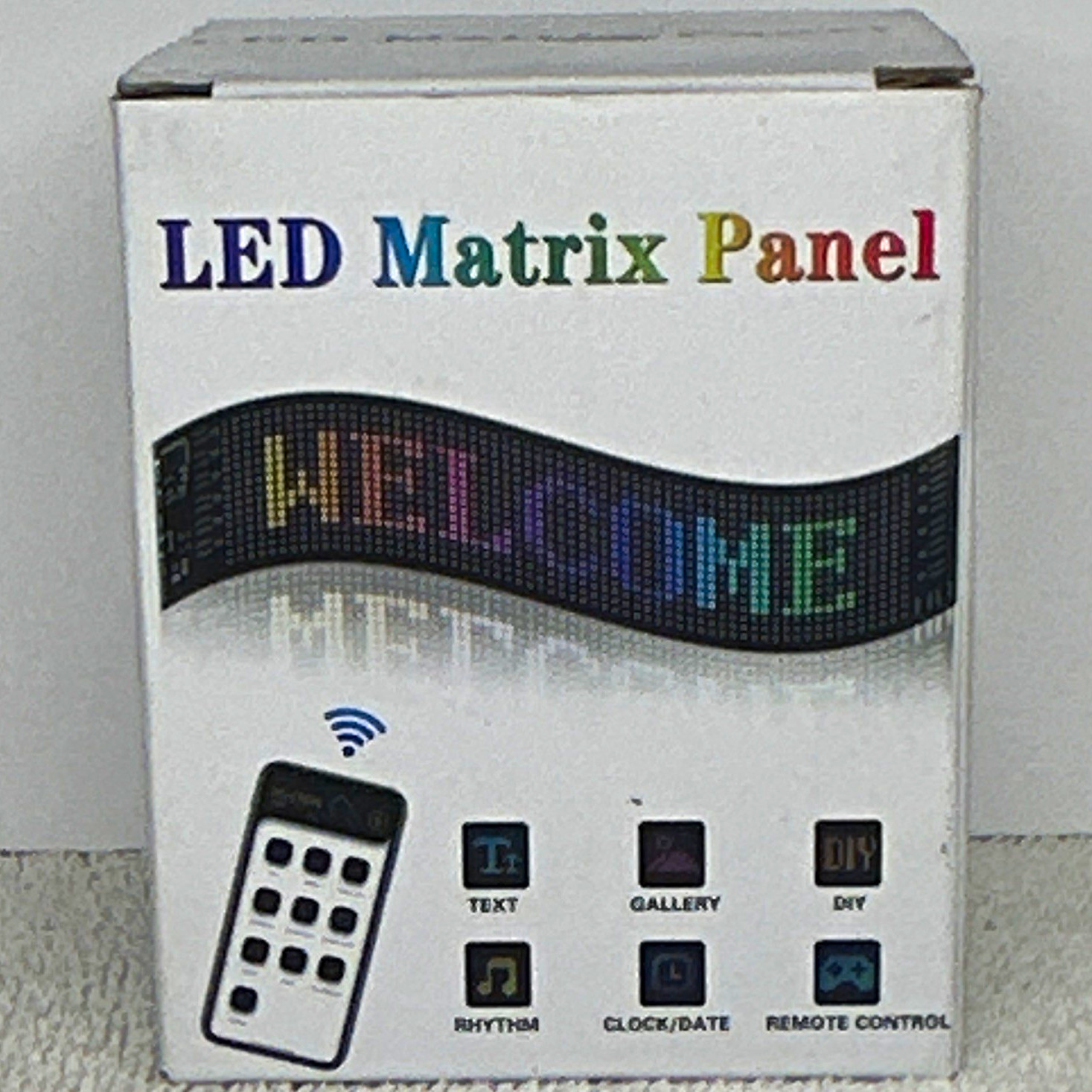 RGB 16x64 LED Matrix Panel Display Module, App Control, 5V 2A IPixol