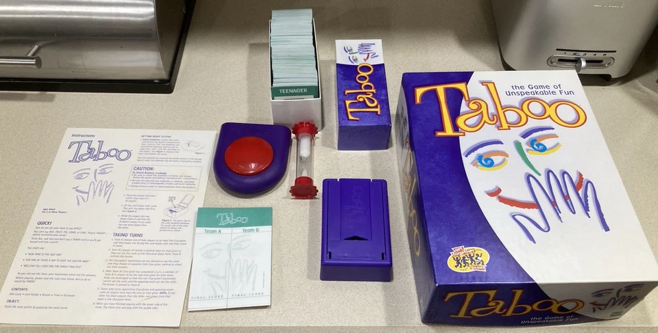 Vintage late 80s early 90s Taboo the game of unspeakable fun complete - Image 4 of 4