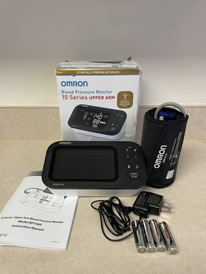 #ad PRE OWNED Omron 10 Series Upper Arm Blood Pressure Monitor AFib Screening BP7465 $49.99