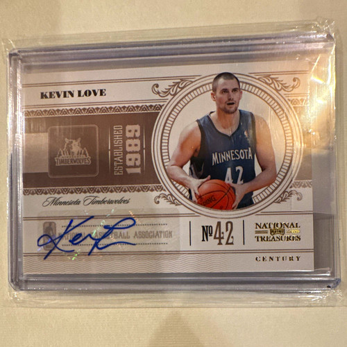 Panini 2010-11 National Treasures Century Kevin Love Timberwolves #42 Auto /25