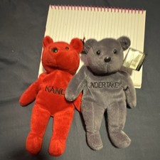 Salvino's WWE Kane  Undertaker Plush Bears 1999 Ages 3 3-4 4-7 8-11 Years