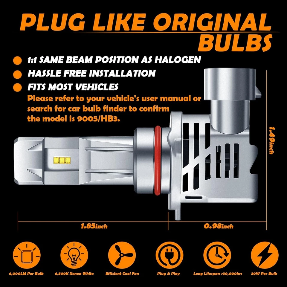 Kit combo de faróis de LED alto baixo feixe lâmpadas de neblina para Toyota RAV4 2006-2012 - Imagem 2 de 4