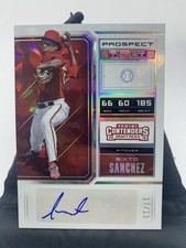 2018 Prospect Cracked Ice Ticket /23 Sixto Sanchez Auto Marlins Phillies  J1
