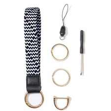 Elastic Keychain Wristlet,Cute Bag Charms for Handbags,ID Badge Holder for Wo...