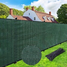 Dark Green Fence Privacy Screen Mesh Cover Shade Cloth for Garden Patio