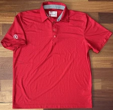 Chick-Fil-A Employee Oobe Team Style Polo Uniform Shirt Red Men's Size LARGE