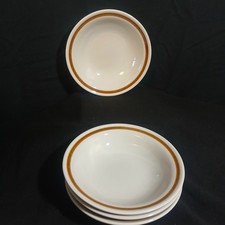 Set Of 4 Dessert Bowls Mountain Wood Collection Stoneware Vintage 5 7/8"