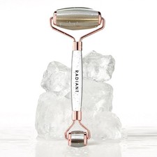Ice Roller for Face, Dual-Head Stainless Steel, Rose Gold, Facial Massage Tool f