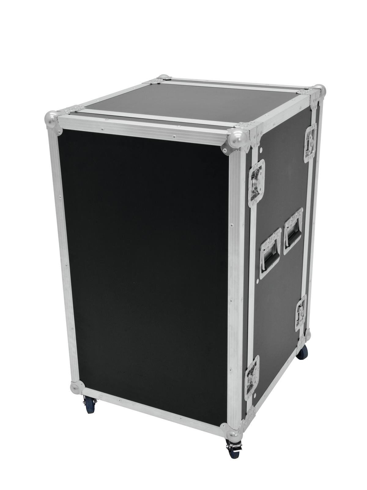 Roadinger Rack Profi 15HE 45cm mit Rollen (19" Case), Audio Racks + Cases, Schwarz, Silber - Image 2