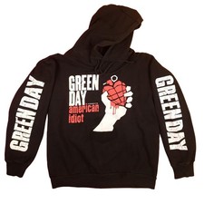 Rare 2004 Green Day American Idiot Tour Hoodie Mens Large