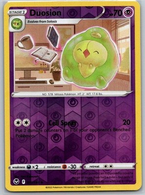 Duosion 077/195 Uncommon Silver Tempest Pokemon Reverse Holo Near Mint