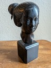 Nguyen Thanh Le Unsigned Bronze Bust Figurine on Base Patina Finish — photo 2