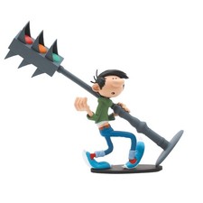 PRECOMMANDE Figurine Gaston Lagaffe Invention feu tricolore PLASTOY COLLECTOYS