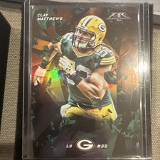 Topps 2015 Fire Orange /499 Clay Matthews #43 Packers NFL Trading Card