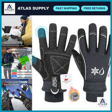 Winter Work Gloves - Waterproof Insulated, 3M Thinsulate, Warm Snow Gloves for O