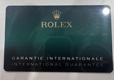 Rolex Warranty Card (Not NFC) | Custom Made | Blank | Green