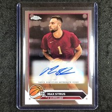 2023-24 Topps Chrome Basketball MAX STRUS Topps Chrome Auto Base #MS