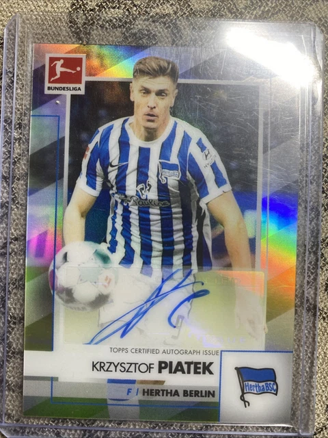 2020-21 Topps Chrome Bundesliga - Chrome Autographs Krzysztof Piatek #BCA-KPU