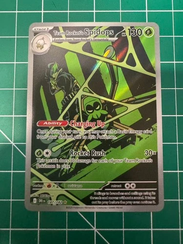 Team Rocket's Spidops 187/182 Sv10: Destined Rivals Holo