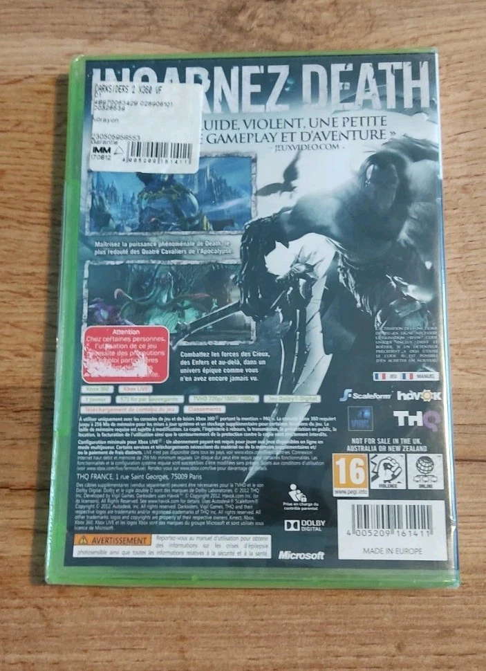 Darksiders II / XBOX 360 / Microsoft / Nuevo en blíster