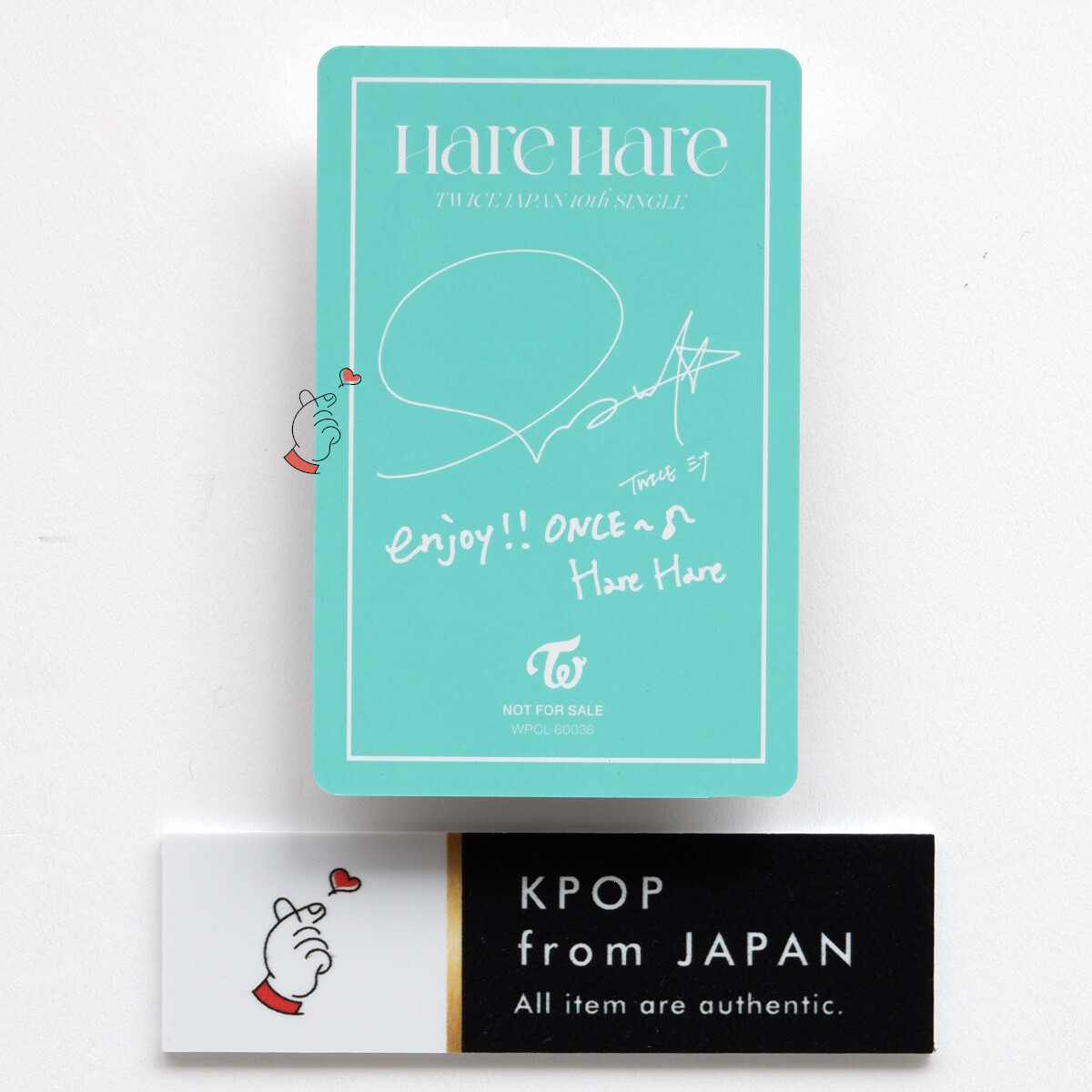 MINA TWICE Hare Hare ONCE JAPAN ver. Official Photocard