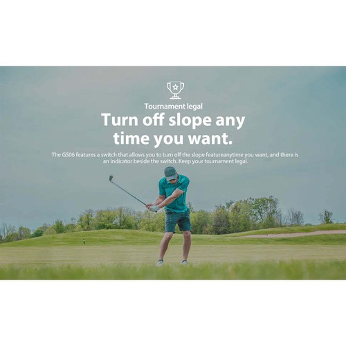 RangeFinder Golf - Negro | Gogogo Sport Slope Mode Escaneo Continuo | GS06 650Y - Imagen 8 de 9