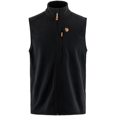 Fjällräven Övik Lite Fleece Vest Herren-Weste Fleeceweste Outdoor Jagd Schwarz