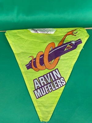 NOS CASE OF 50-FIFTY!  50-60s VINTAGE HI-FLIER ARVIN MUFFLERS KITES ADVERTISING