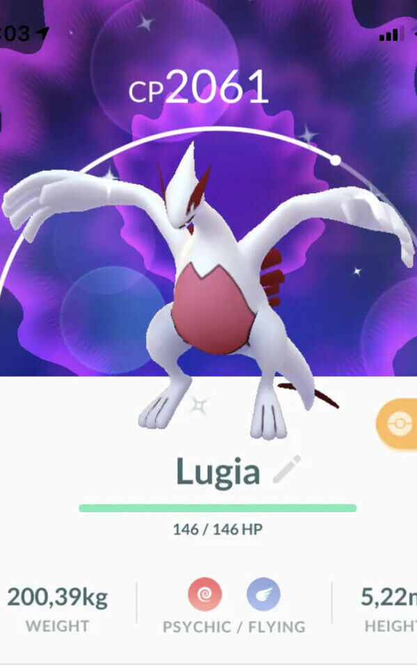 Lugia Pokemon Trade Go