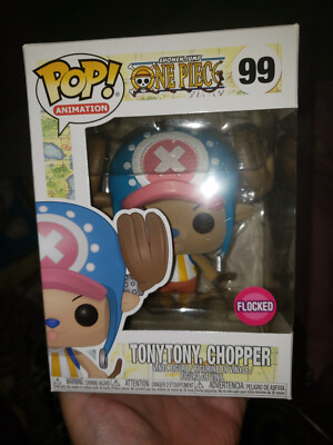 Box Funko Pop One Piece Tony Tony Chopper Flocked Figure