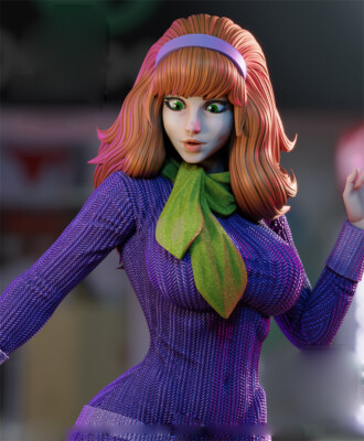 DAPHNE 1/8 27cm 3D print figure Model Kit Unpainted Unassembled GK