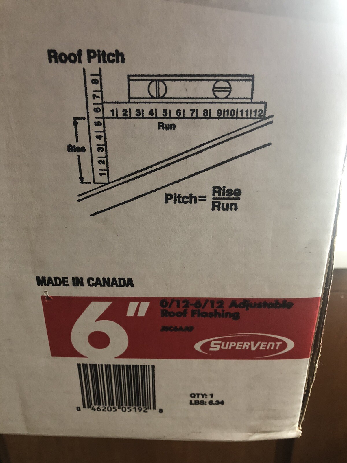 SuperVent 6-in x 24-in Aluminum Vent and Pipe Flashing JSC6AAF