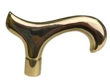 brass Plain Smooth Derby Cane Head Handle Accessories For Wooden Walking Cane