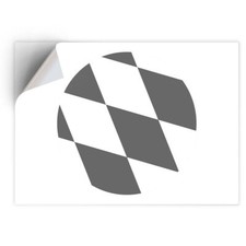 1 x Vinyl Sticker A5 - BW - Bavaria Flag  #41740