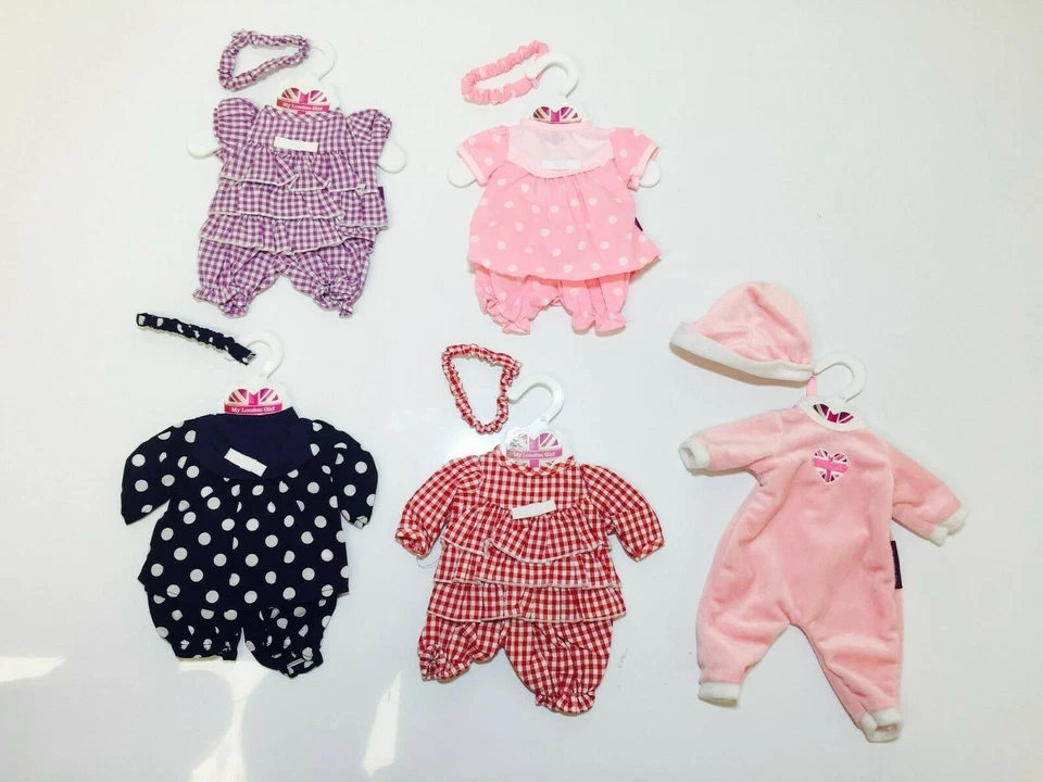 MY LONDON GIRL BABY ORIGINAL MY LONDON MÄDCHEN BABY 14 ZOLL PUPPENKLEIDUNG OUTFIT - NEU IN VERPACKUNG - UVP £19