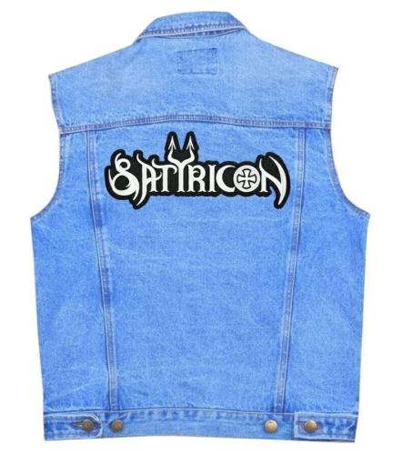 Satyricon Iron-on & Sew-on Back Patch | Norwegian Black Metal Music Band Logo - Picture 3 of 4