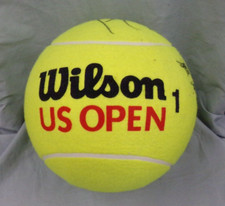 OVERSIZED Large Wilson US Open 1 Tennis Ball Signed Tracy Austin and 6 Others