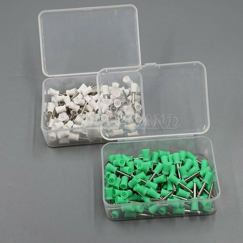 100Pcs Dental Rubber Prophy Teeth Polish Polishing Cups Latch Type Brushes USA - Picture 3 of 27