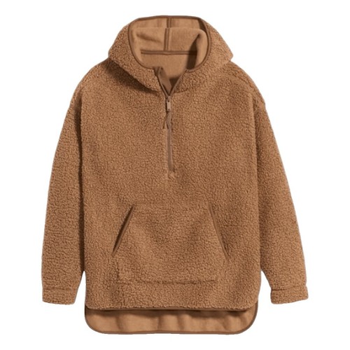 Old Navy Womens Brown Drawstring Waist Snap Front Full Zip Utility