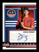 2023 Panini USA Stars & Stripes Joshua Springer Development Program Autograph