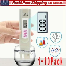 Handheld Water Quality Hardness Purity Digital LCD Meter 0-9990 PPM TDS TDS-3