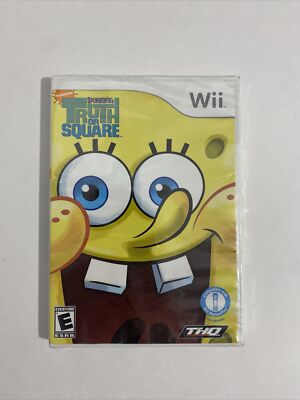 Sealed SpongeBob's Truth or Square (Nintendo Wii, 2009) Brand New