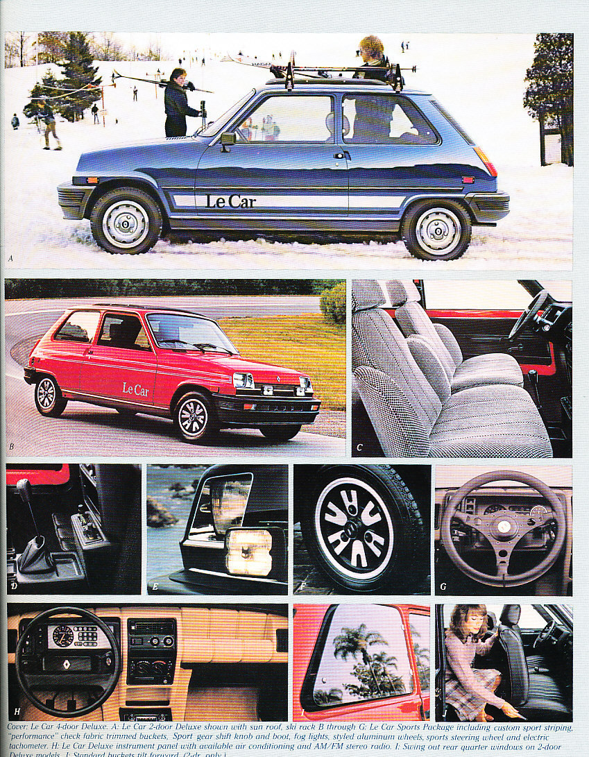 1983 Renault 5 LeCar Original Car Sales Brochure Folder | eBay
